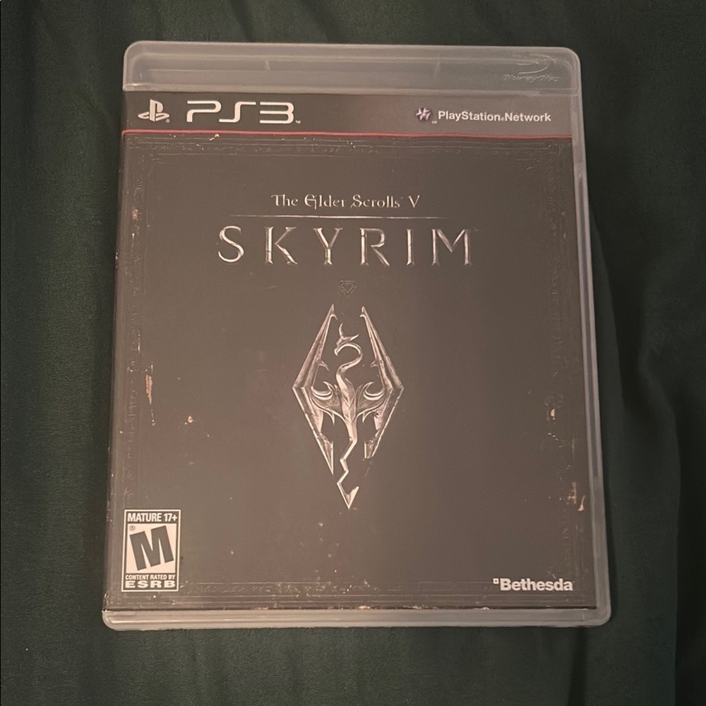 Black PS3 Skyrim Video Game